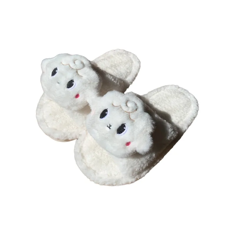 Thin Strips Cotton Slippers Women's-0