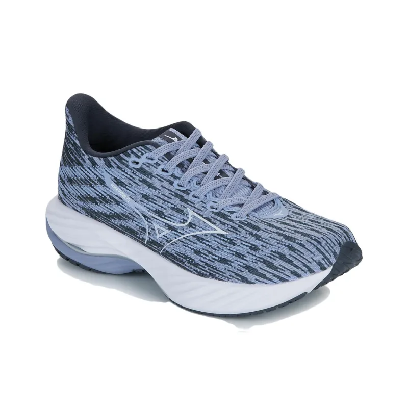 Mizuno Anti Slip Wear Resistant Low Top Running Shoes Women's Gray Blue-1