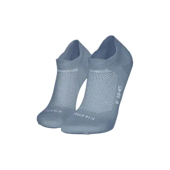 DECATHLON KIPRUN Ankle Socks Unisex 2 Pack Washed Denim Blue/Snow/Snow