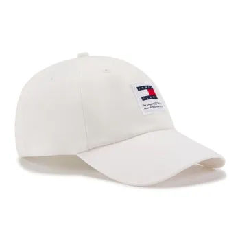 Tommy Hilfiger Cotton Baseball Caps Women's Ecru