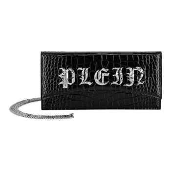 PHILIPP PLEIN Gothic Plein Croc effect Clutch Bag