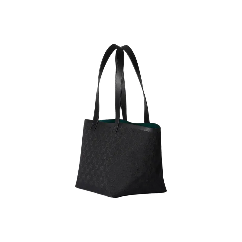 GUCCI Canvas Bag, Tote Bag, Shopping Bag, Shoulder Bag, Handbag Small Size Women's Black-1
