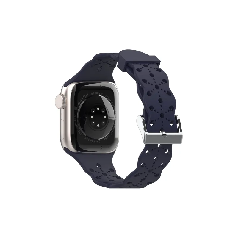 XINGYAAN Watch Band Apple Compatibility Silicone Material-36