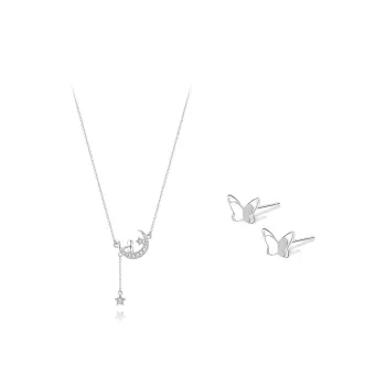 BLANK IN BLANK Sterling Silver Necklaces Women's Bestie Couple Birthday Gift Girl