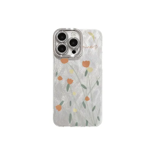 XIANGRIKE TPU Material Tulip Phone Case Compatible With IPhone 15/14 Plus/13/12/11/15 Pro Max/XS/XR/XS Max/8 Plus