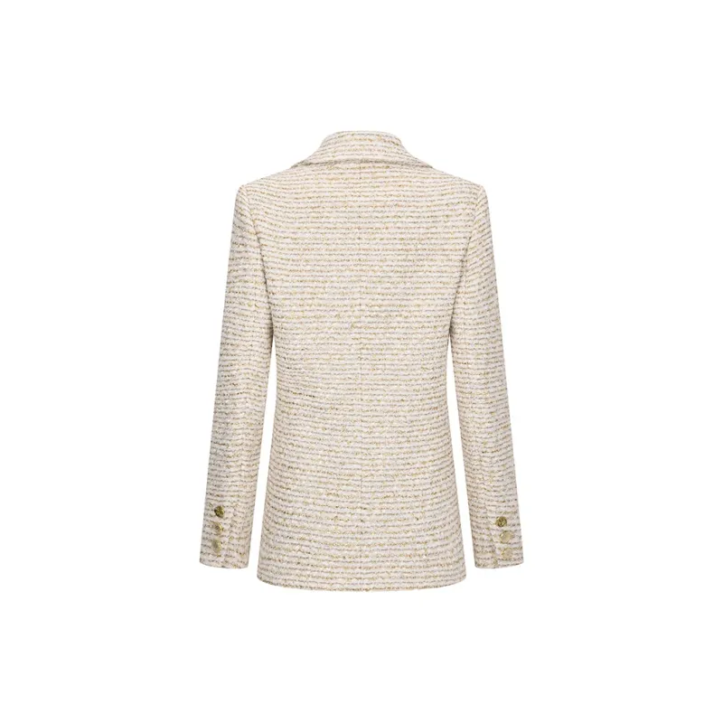 RARE Business Suit Women's White Gold-2