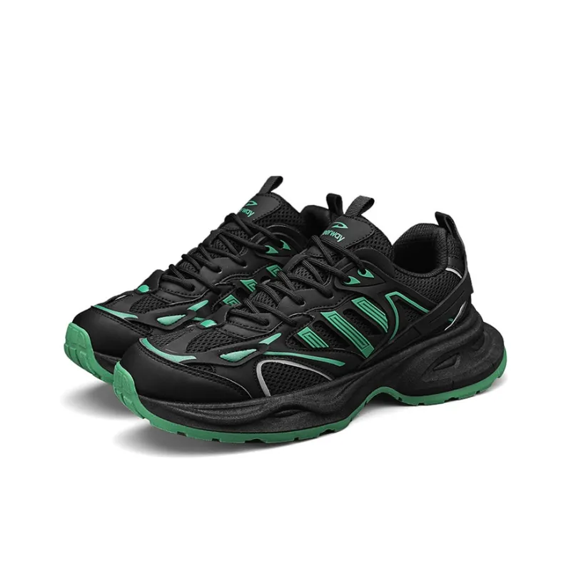 DEERWAY Durable Breathable Lightweight Low-Top Casual Shoes Chunky Sneakers Men's-2