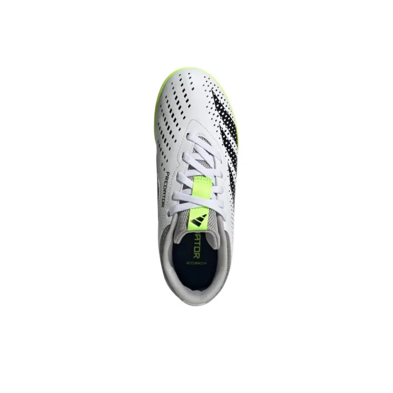 Adidas Predator Accuracy.4 Anti-Slip Wear-Resistant Low-Top Kids' Soccer Shoes White Black Kids'-3