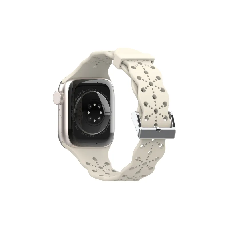 XINGYAAN Watch Band Apple Compatibility Silicone Material-24