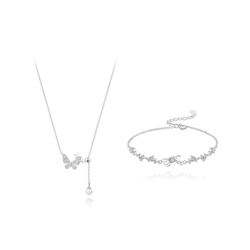 BLANK IN BLANK Sterling Silver Necklaces Women's Bestie Couple Birthday Gift Girl-3