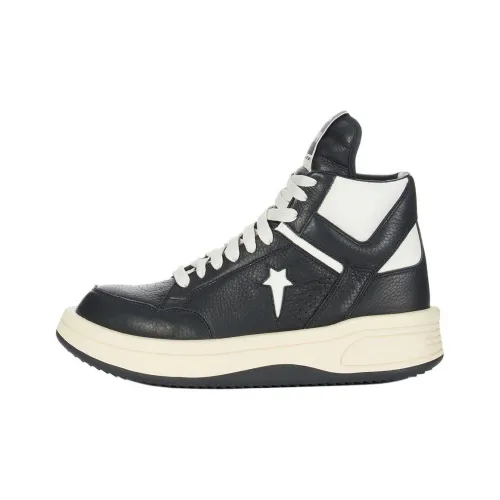 Converse x Rick Owens DRKSHDW High Top Skateboard Shoes Men's Black