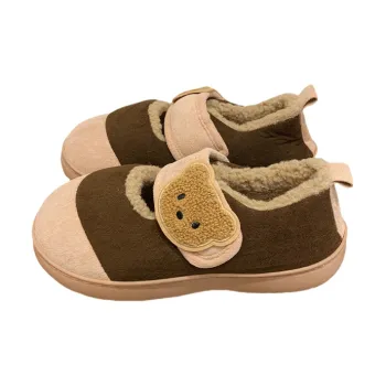 Thin Strips Cotton Slippers, Home Slippers Unisex, Pink