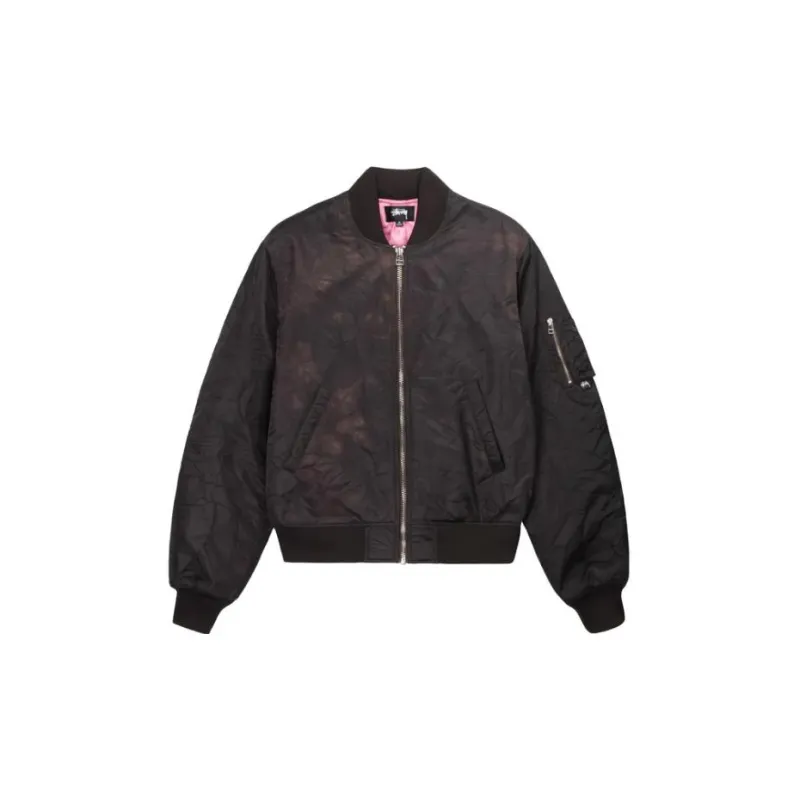 Stussy Dyed Nylon Bomber Jacket - POIZON