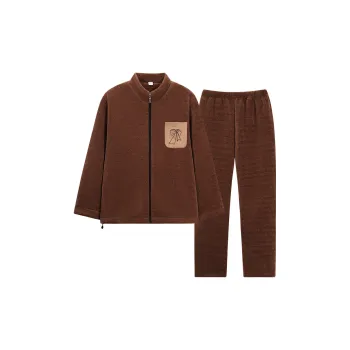 Sha Qian Pajama Set Women's Camel