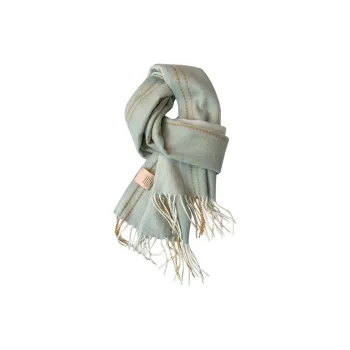MITHAOL KUSC 100% Australian Wool Knit Scarves Women's Green