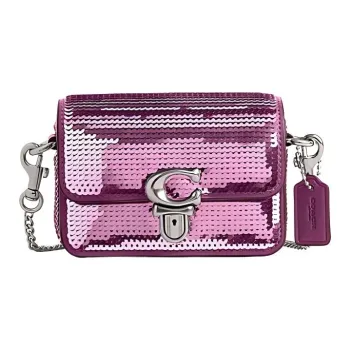 COACH Studio Cow Leather Shoulder Bag Crossbody Bag Mini Women's Deep Magenta
