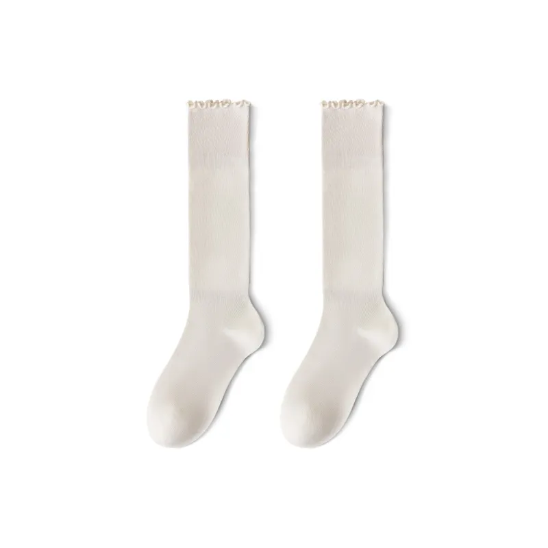 Temooues Knee High Socks Women's Combo Set-4