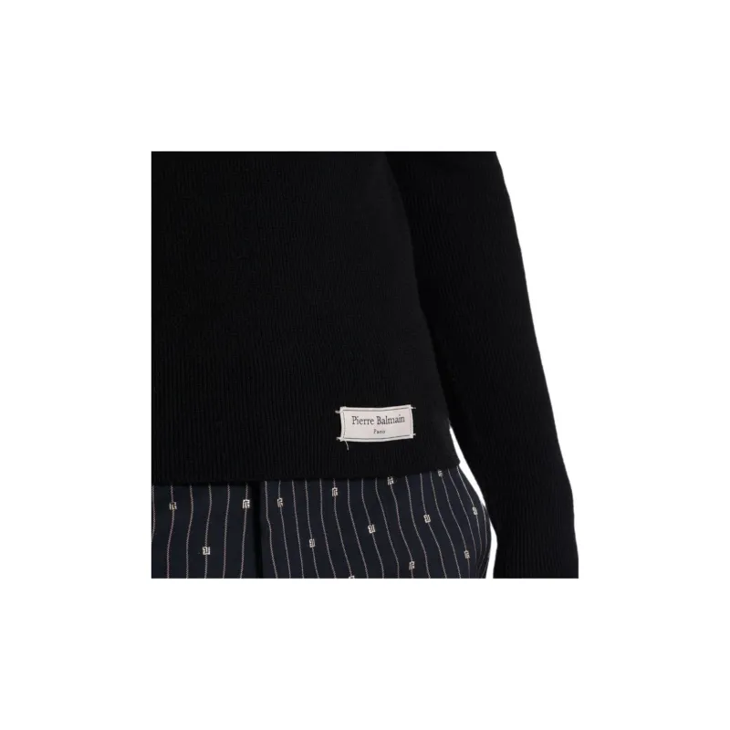 BALMAIN Turtleneck Knitted Jumper-4