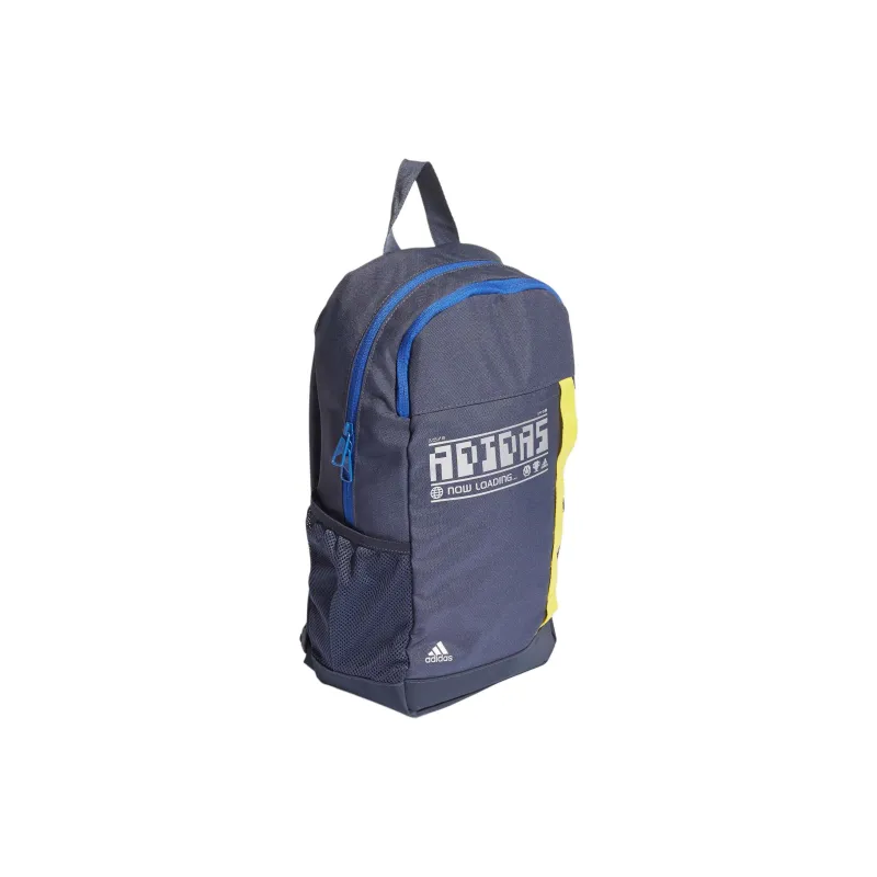 Adidas Recycled Polyester Backpack Kids' Navy Blue & Yellow-1