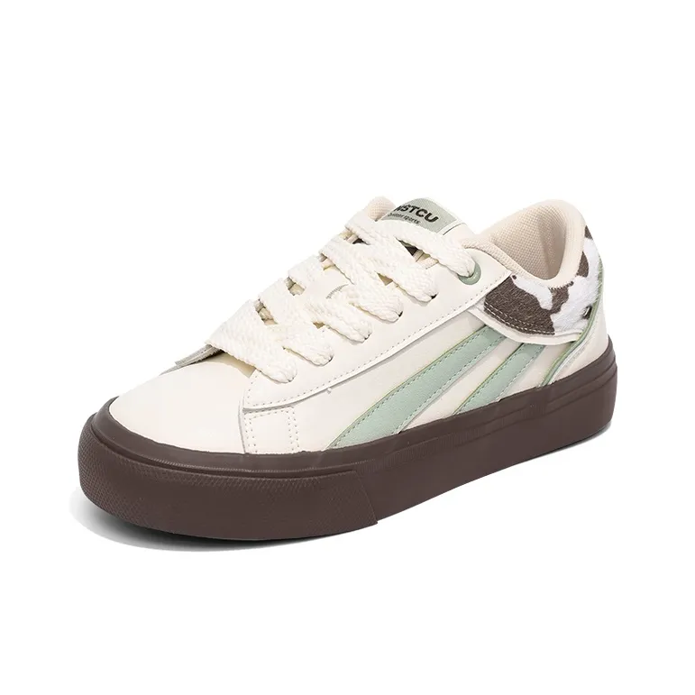 NSTCU Slip Resistant Skateboard Shoes Women's Mint Milk-1