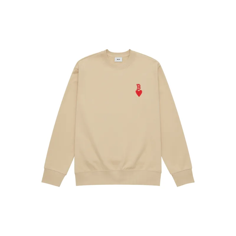 MLB New York Yankees Heart 24FW Sweatshirt Unisex 2 Pack Cream-2