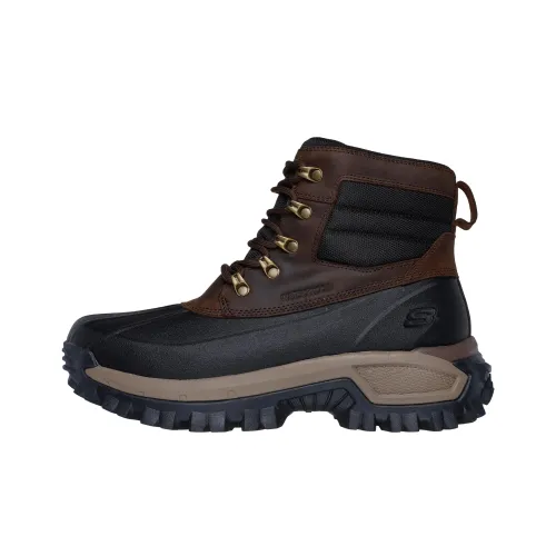 Skechers Relaxed Fit Water-Resistant Wear-Resistant Slip-Resistant Short Outdoor Boots Men's Umber