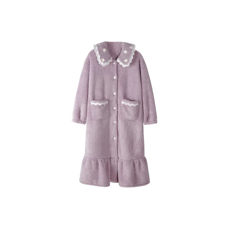 UAVAE Women's Bath Robes-6