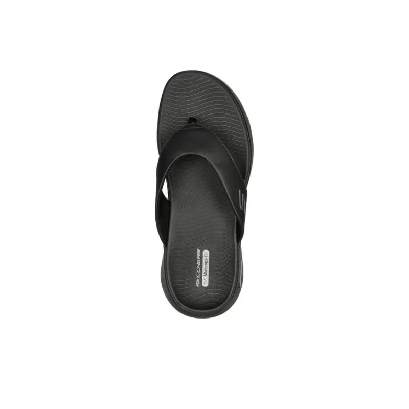 Skechers GO WALK Abrasion-Resistant Slip-Resistant Flip Flops Men's Black-2