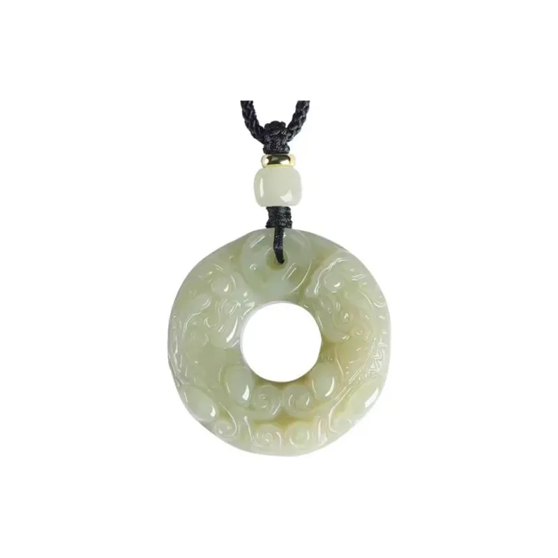 Cuizu Hetian Jade Necklaces Green Jade Unisex-6