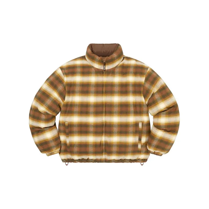 Supreme Flannel Reversible Puffer Jacket-2
