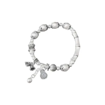 CUTE DAME 999 Fine Silver Pure Silver Bracelets Women's Silver