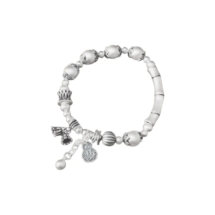 CUTE DAME 999 Fine Silver Pure Silver Bracelets Women's Silver-0