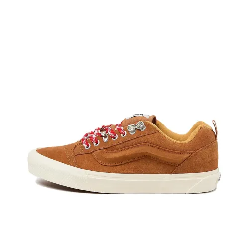 Vans Knu Skool Anti Slip Wear Resistant Low Top Skateboard Shoes Women's Brown