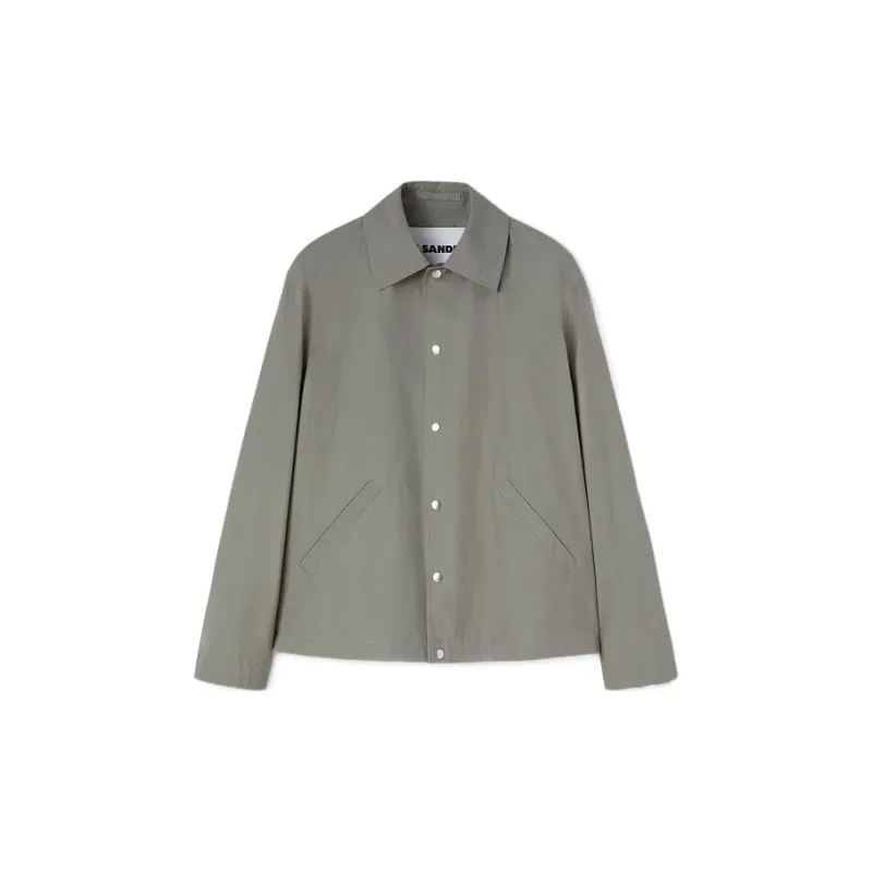 JIL SANDER Logo Printed Long Sleeved Jacket-1