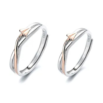 KLFOOK 999 Fine Silver Rings Unisex