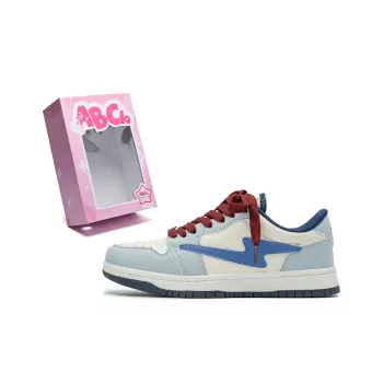 ABCIO Slip Resistant Cushioning Wear Resistant Height Increasing Low Top Skateboard Shoes Unisex Light Sea Blue