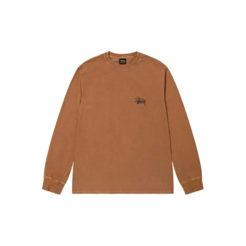 Stussy Basic Pigment Dyed Long Sleeve Tee-16