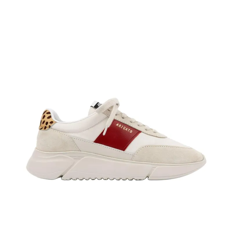Axel Arigato Genesis Vintage Low Top Casual Shoes Women's Beige Red-1