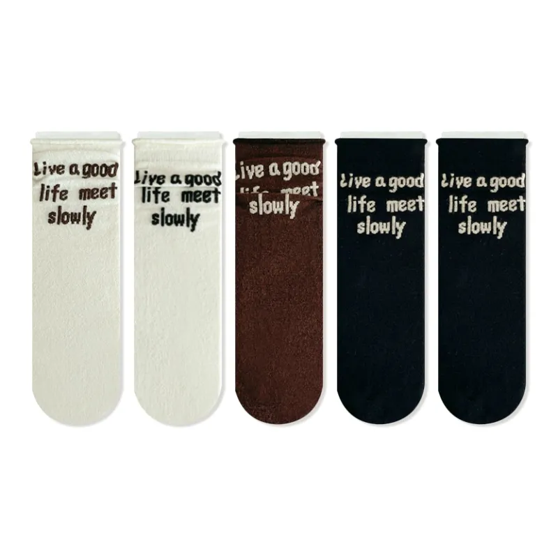 JIAZINI Mid-Calf Socks Women's 5 Pack-0