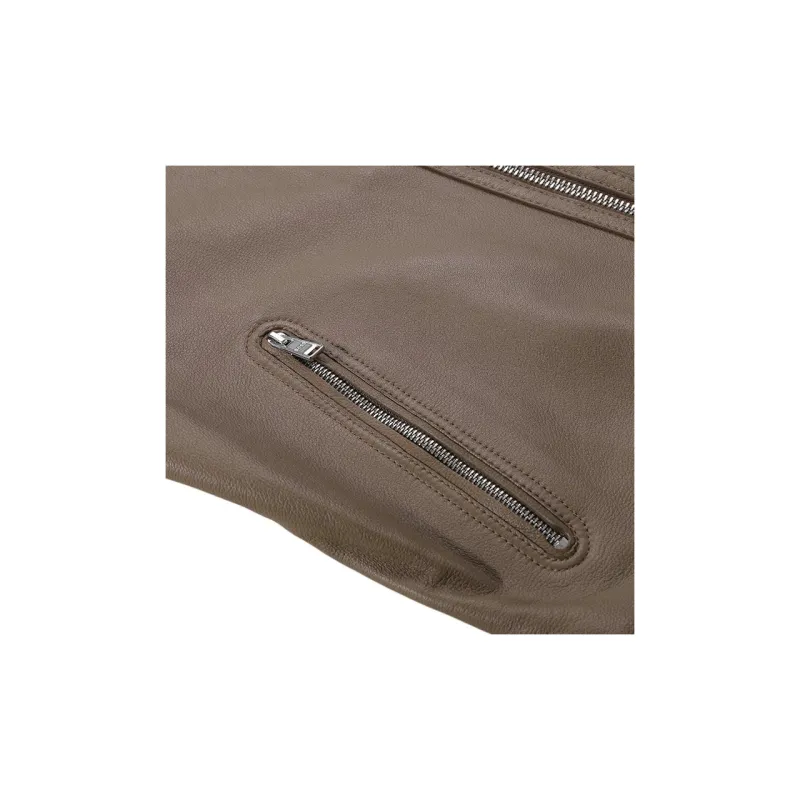 HUGO BOSS SS24 Leather Jacket Men's Brown-3