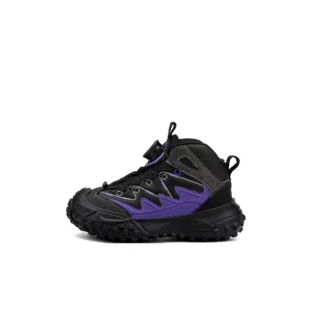 Jeep Anti Kick Cushioning High Top Kids Lifestyle Shoes Black Purple Kids'