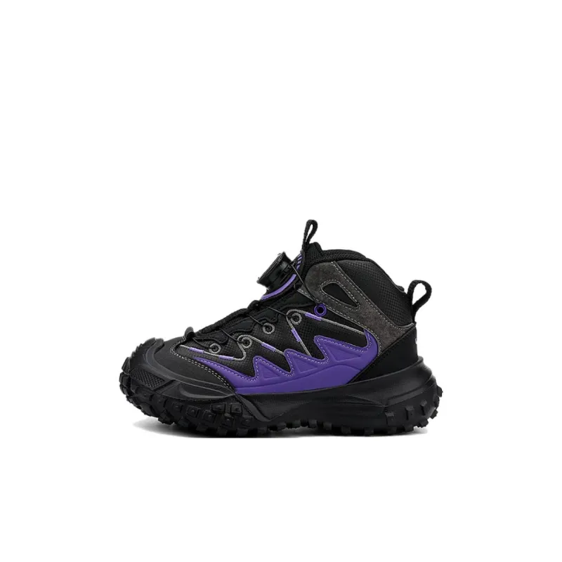 Jeep Anti Kick Cushioning High Top Kids Lifestyle Shoes Black Purple Kids'-0