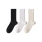 [3 Pack/Boneless Slouch Socks]Black+White+Milk White/(Xinjiang Cotton/Odor-Resistant) One Size