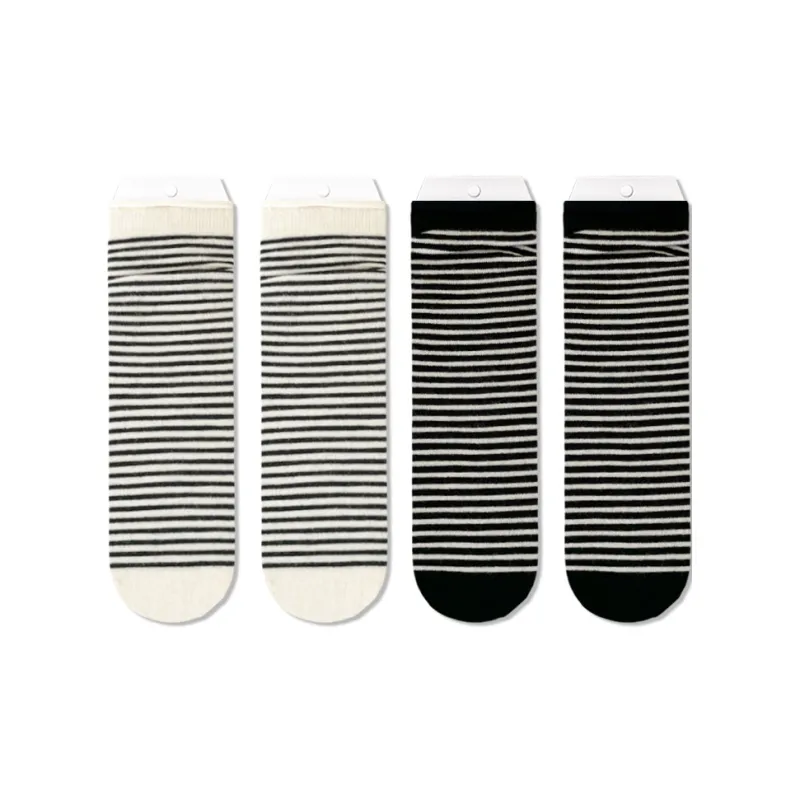 JIAZINI Mid Calf Socks Women's 4 Pack-12
