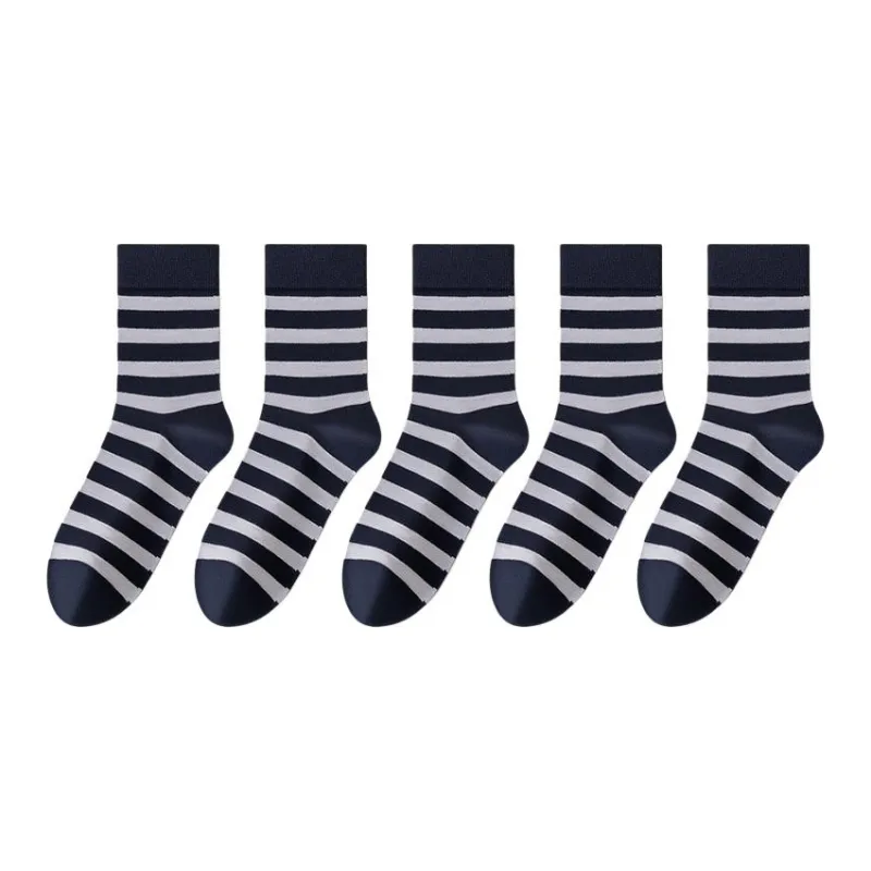 MIIOW Mid Calf Socks Men's 5 Pack-1