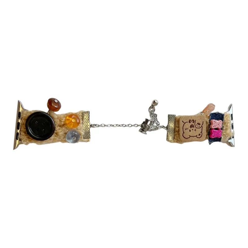 NCFCK Watch Band Apple Compatibility Plush Material-8