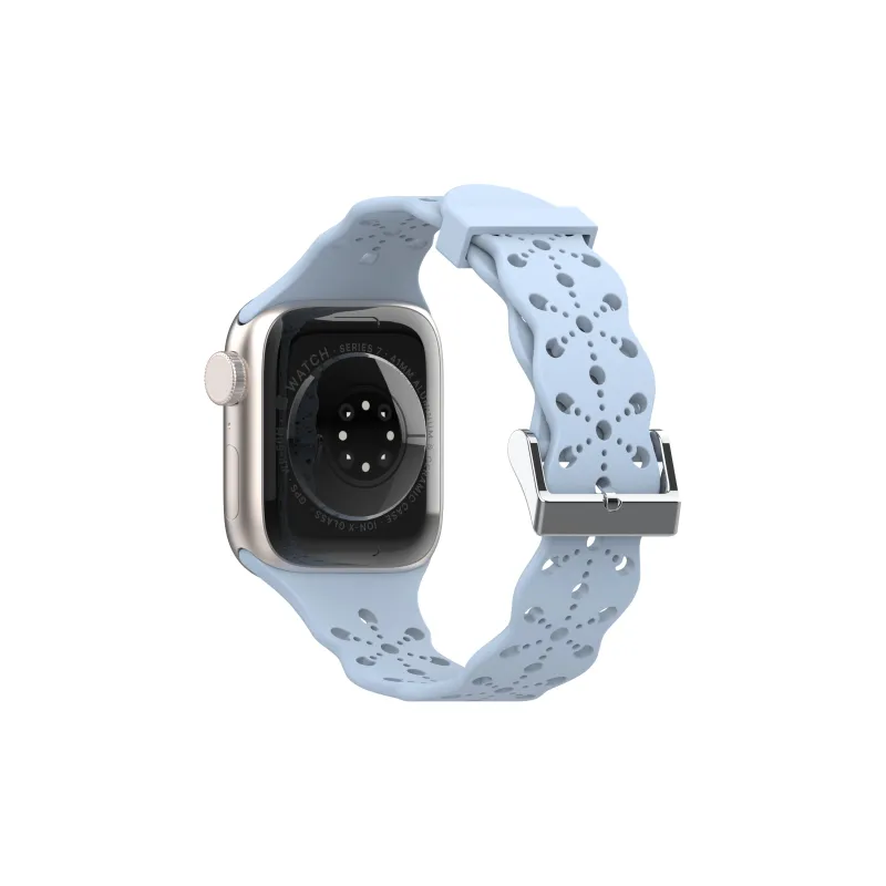 XINGYAAN Watch Band Apple Compatibility Silicone Material-8