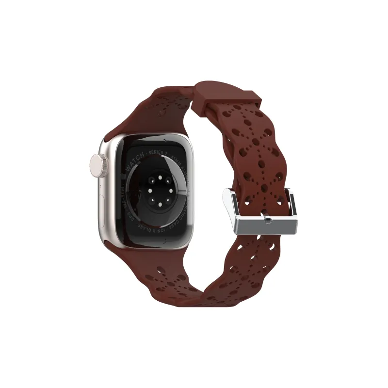 XINGYAAN Watch Band Apple Compatibility Silicone Material-16