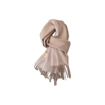 MITHAOL KUSC 100% Australian Wool Knit Scarves Women's Pink