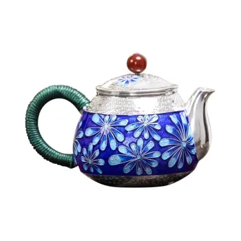 Shunqin Silver Building 999 Fine Silver Teapots Unisex